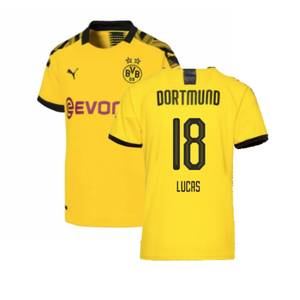 Borussia Dortmund 2019-20 Home Shirt (L) (Excellent) (LUCAS 18)_0