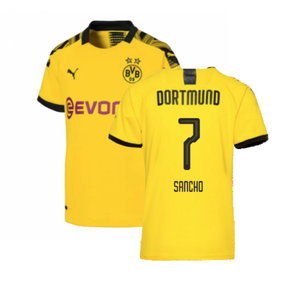 Borussia Dortmund 2019-20 Home Shirt (L) (Excellent) (SANCHO 7)_0