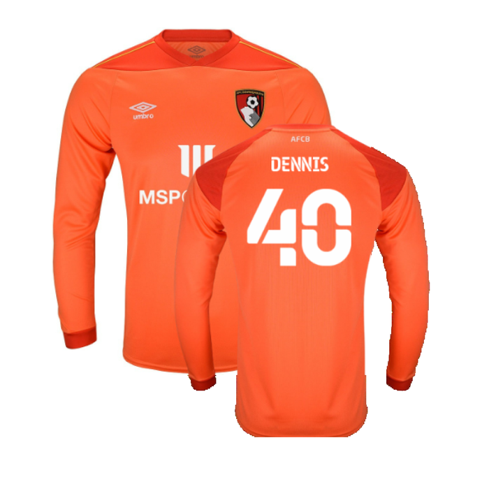 Bournemouth 2020-21 GK Away Shirt (L) (Mint) (Dennis 40)