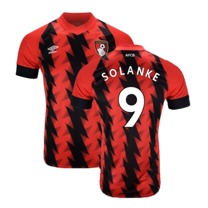 Bournemouth 2022-23 Home Shirt (Sponsorless) (XXL) (SOLANKE 9) (Mint)