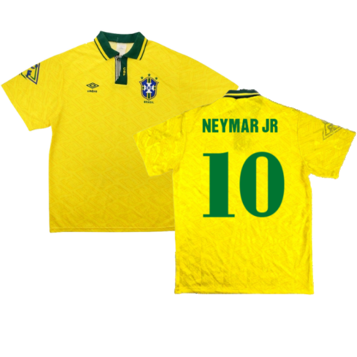 Brazil 1991-93 Home Shirt (S) (Good) (Neymar Jr 10)