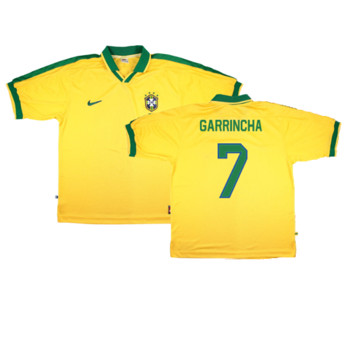 Brazil 1997-98 Home Shirt (XL) (Very Good) (GARRINCHA 7)