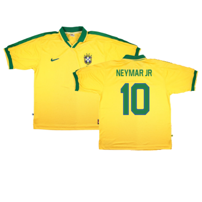 Brazil 1997-98 Home Shirt (XL) (Very Good) (NEYMAR JR 10)