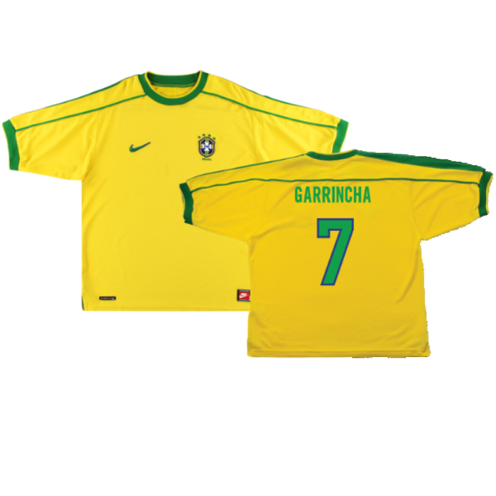 Brazil 1998-00 Home Shirt (Excellent) (GARRINCHA 7)