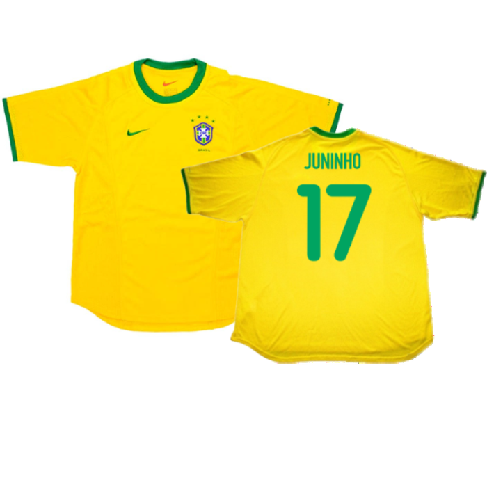 Brazil 2000-02 Home Shirt (L) (Excellent) (Juninho 17)