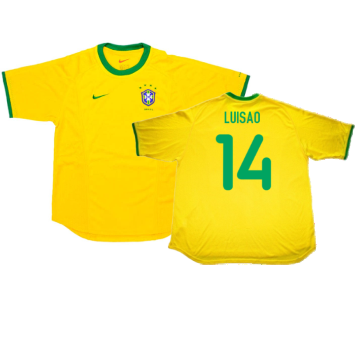 Brazil 2000-02 Home Shirt (L) (Very Good) (Luisao 14)