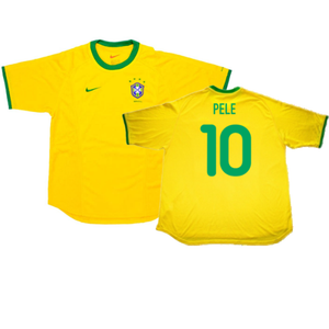 Brazil 2000-02 Home Shirt (L) (Very Good) (Pele 10)_0