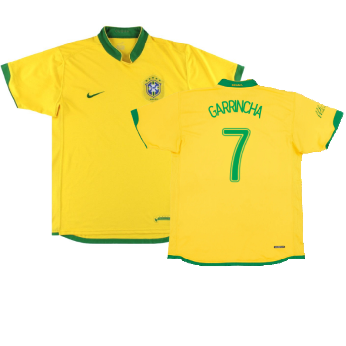 Brazil 2006-08 Home Shirt (L) (Excellent) (Garrincha 7)