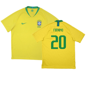 Brazil 2018-19 Home Shirt (Excellent) (Firmino 20)_0