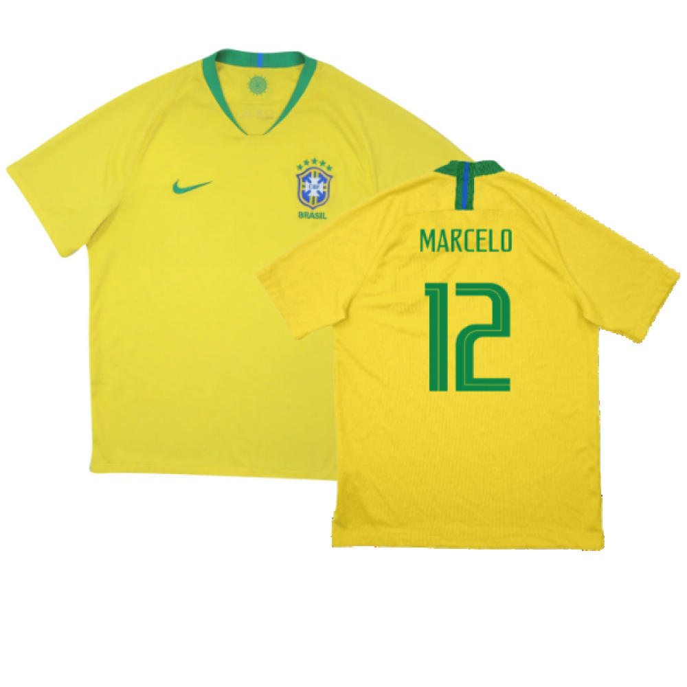 Brazil 2018-19 Home Shirt (Excellent) (Marcelo 12) – Classic
