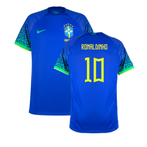 Brazil 2022-23 Away Shirt (XSB) (Mint) (Ronaldinho 10)_0