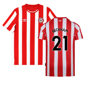 Brentford 2021-23 Home Shirt (3XL) (Mint) (Beckham 21)_0