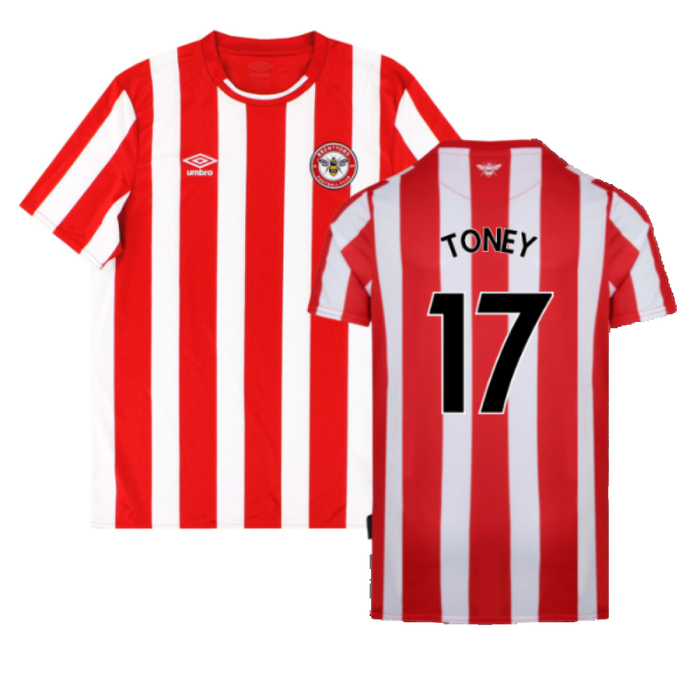 Brentford 2021-23 Home Shirt (XXL) (Mint) (TONEY 17)