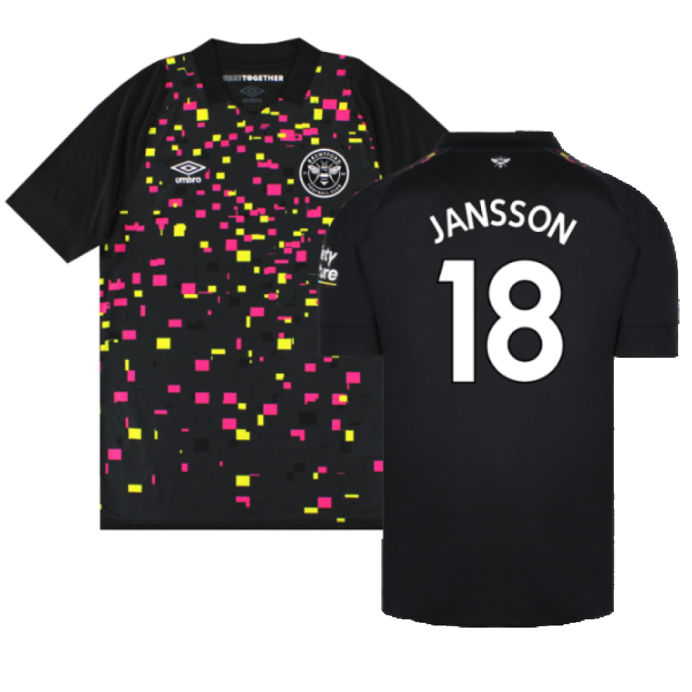 Brentford 2022-23 Third Shirt (Sponsorless) (L) (Excellent) (JANSSON 18)_0