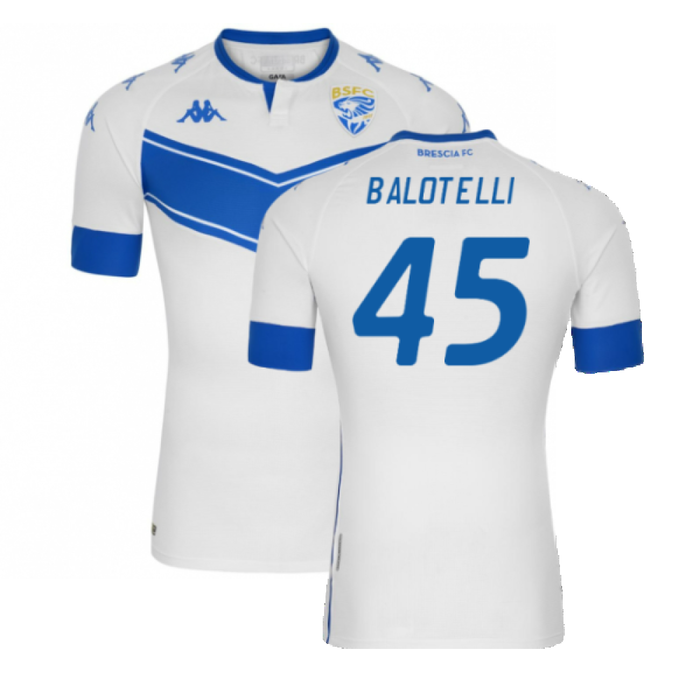 Brescia 2020-21 Away Shirt (Sponsorless) (XL) (BALOTELLI 45) (Mint)