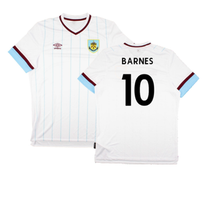 Burnley 2021-22 Away Shirt (Sponsorless) (S) (Excellent) (BARNES 10)_0