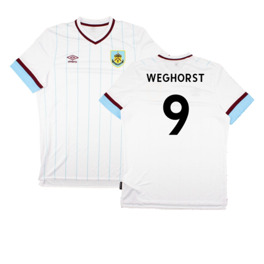 Burnley 2021-22 Away Shirt (Sponsorless) (S) (Excellent) (WEGHORST 9)_0