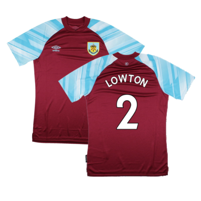 Burnley 2021-22 Home Shirt (Sponsorless) (M) (LOWTON 2) (Mint)