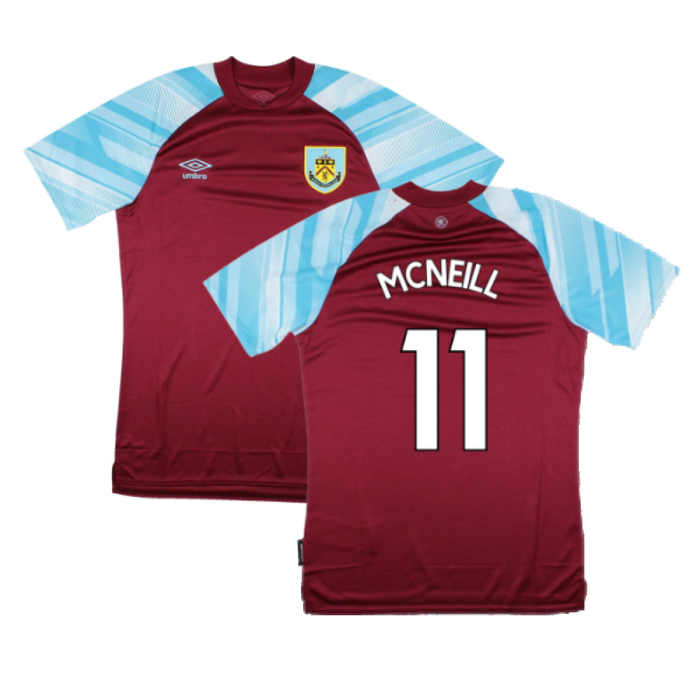 Burnley 2021-22 Home Shirt (Sponsorless) (M) (McNEILL 11) (Mint)