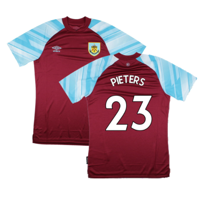 Burnley 2021-22 Home Shirt (Sponsorless) (L) (PIETERS 23) (Mint)