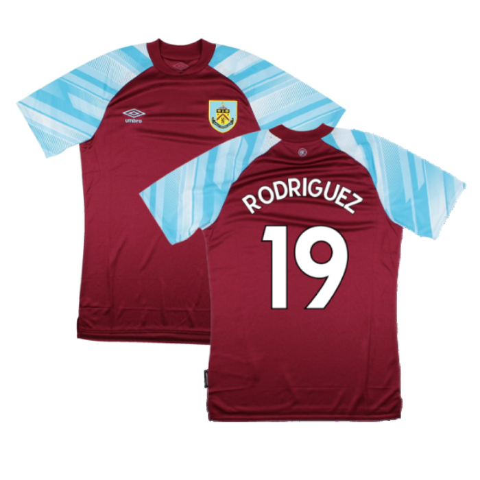 Burnley 2021-22 Home Shirt (Sponsorless) (S) (RODRIGUEZ 19) (Mint)