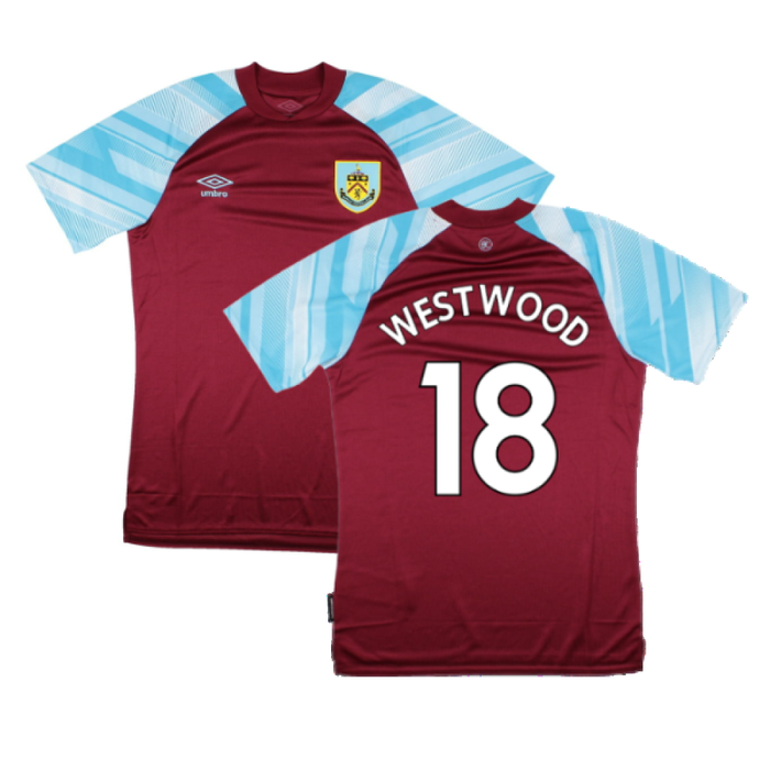 Burnley 2021-22 Home Shirt (Sponsorless) (L) (WESTWOOD 18) (Mint)