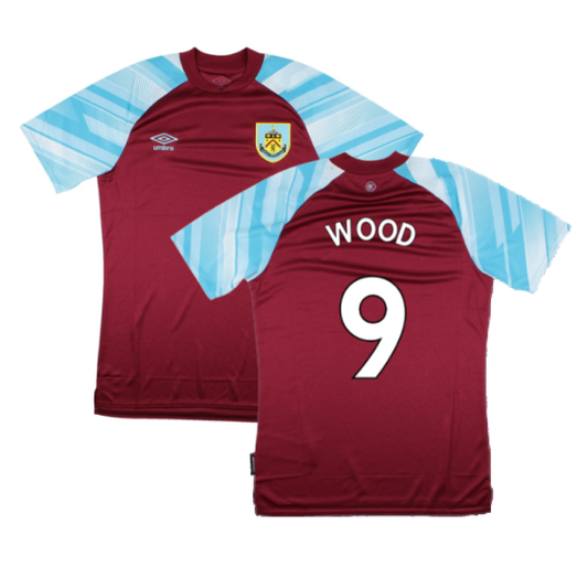 Burnley 2021-22 Home Shirt (Sponsorless) (L) (WOOD 9) (Mint)_0