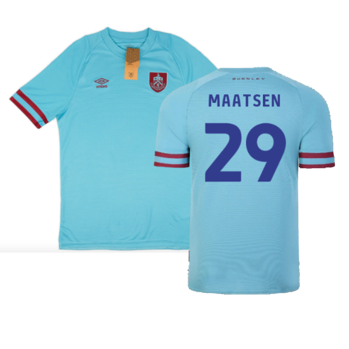 Burnley 2022-23 Away Shirt (Sponsorless) (XXL) (Excellent) (MAATSEN 29)