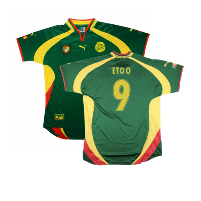 Cameroon 2000-02 Home Shirt (XL) (Very Good) (Eto O 9)