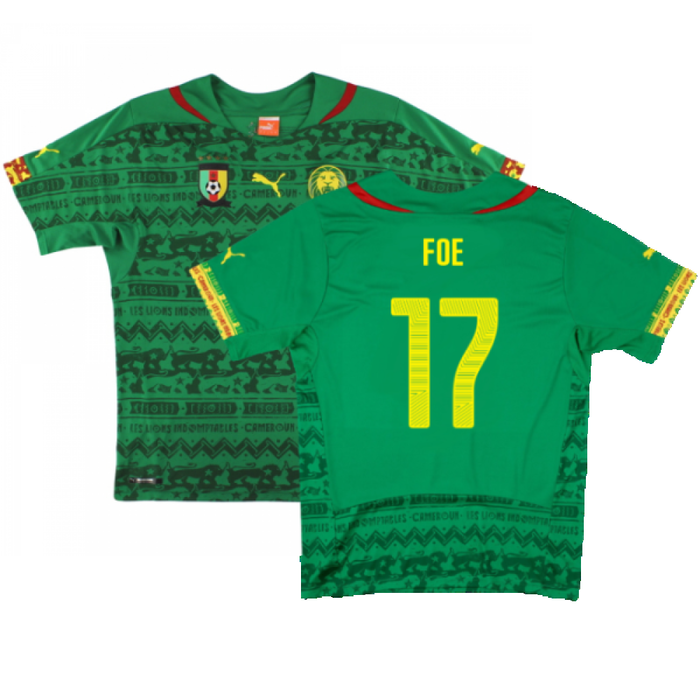 Cameroon 2014-15 Home Shirt (Mint) (Foe 17)