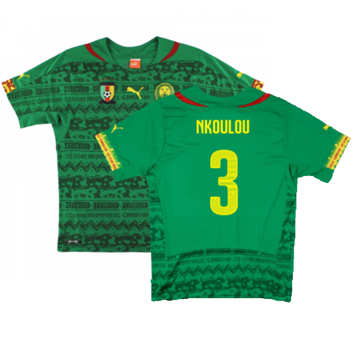 Cameroon 2014-15 Home Shirt (Mint) (Nkoulou 3)