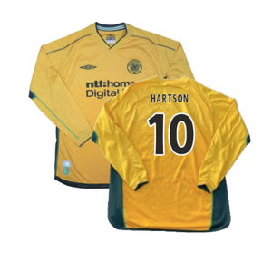 Celtic 2002-2003 Long Sleeve Away Shirt (Excellent) (Hartson 10)_0