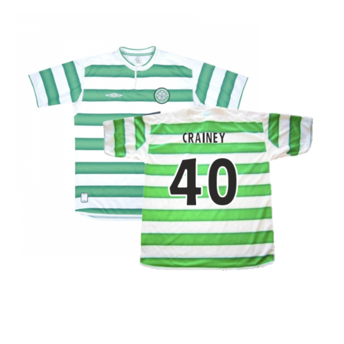 Celtic 2003-04 Home Shirt (M) (Very Good) (Crainey 40)