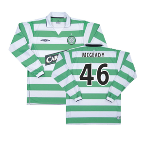 Celtic 2004-05 Home Long Sleeve Shirt (XXL) (Excellent) (McGeady 46)_0