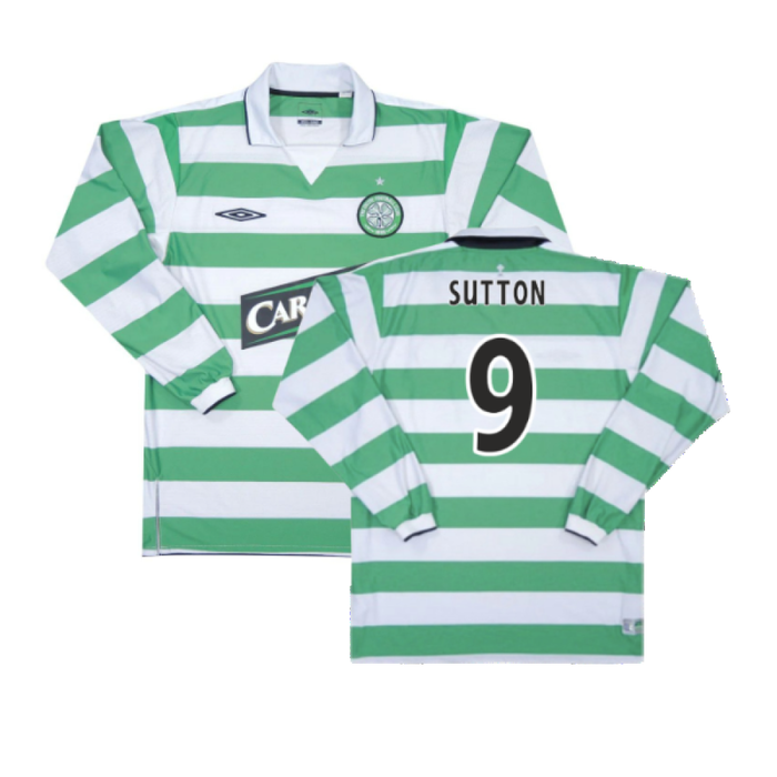 Celtic 2004-05 Home Long Sleeve Shirt (XXL) (Excellent) (Sutton 9)