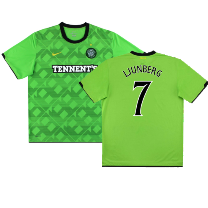 Celtic 2010-11 Away Shirt (M) (Excellent) (Ljunberg 7)