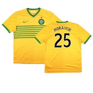 Celtic 2013-14 Away Shirt (Sponsorless) (M) (Very Good) (Moravcik 25)_0