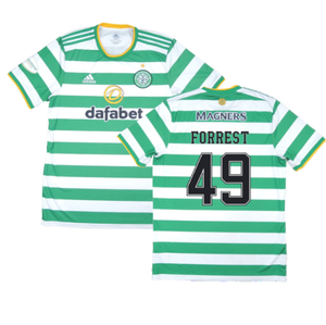 Celtic 2020-21 Home Shirt (XL) (Mint) (FORREST 49)_0