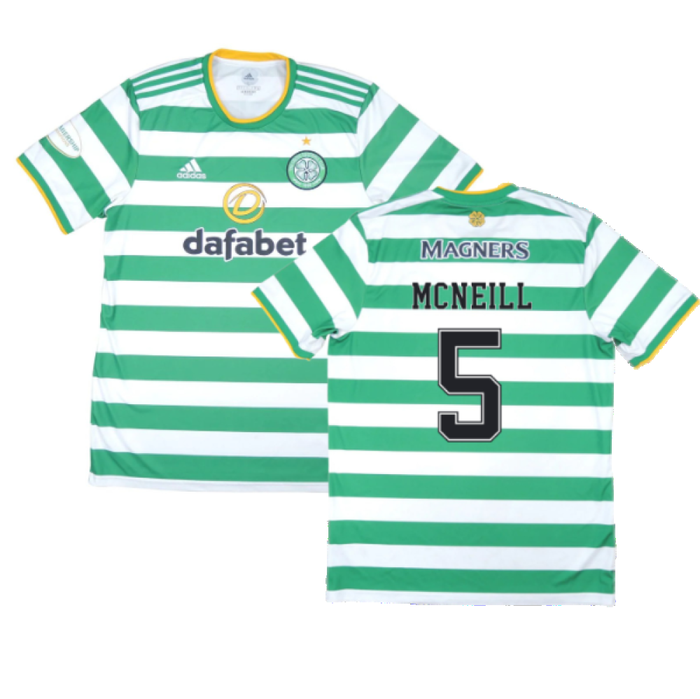 Celtic 2020-21 Home Shirt (XL) (Mint) (MCNEILL 5)