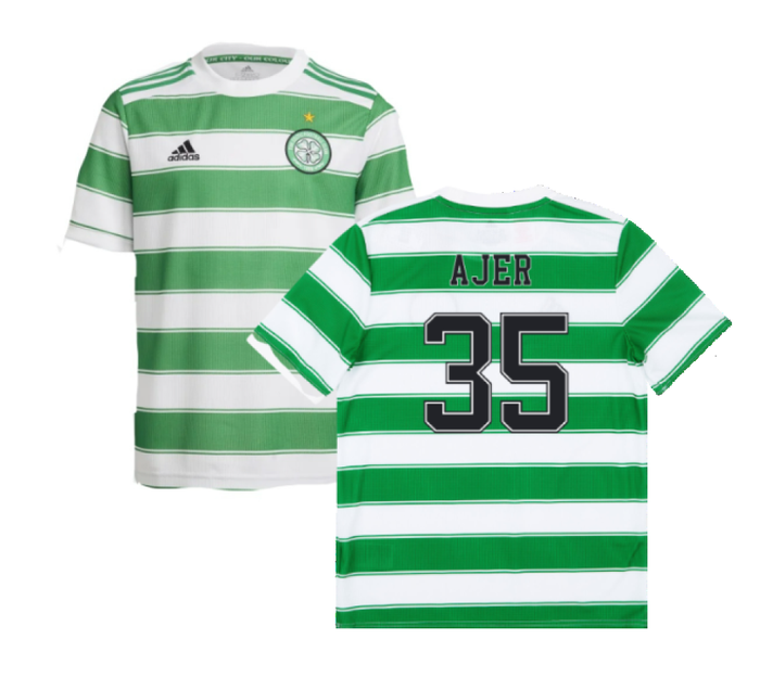 Celtic 2021-22 Home Shirt (Sponsorless) (L) (AJER 35) (Good)