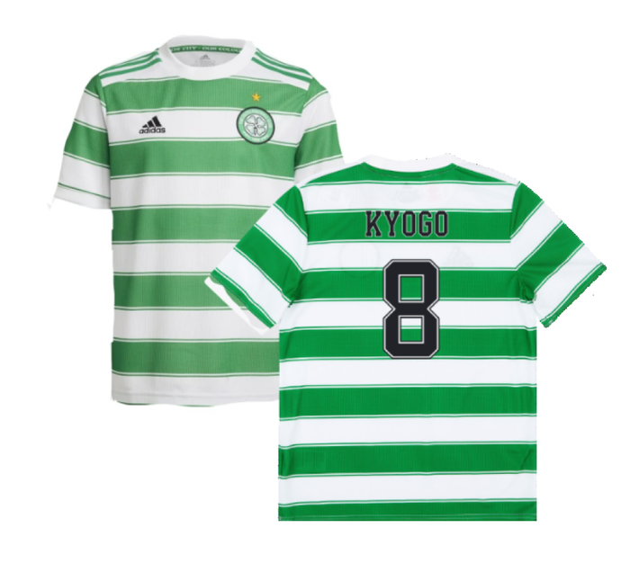 Celtic 2021-22 Home Shirt (Sponsorless) (L) (KYOGO 8) (Good)