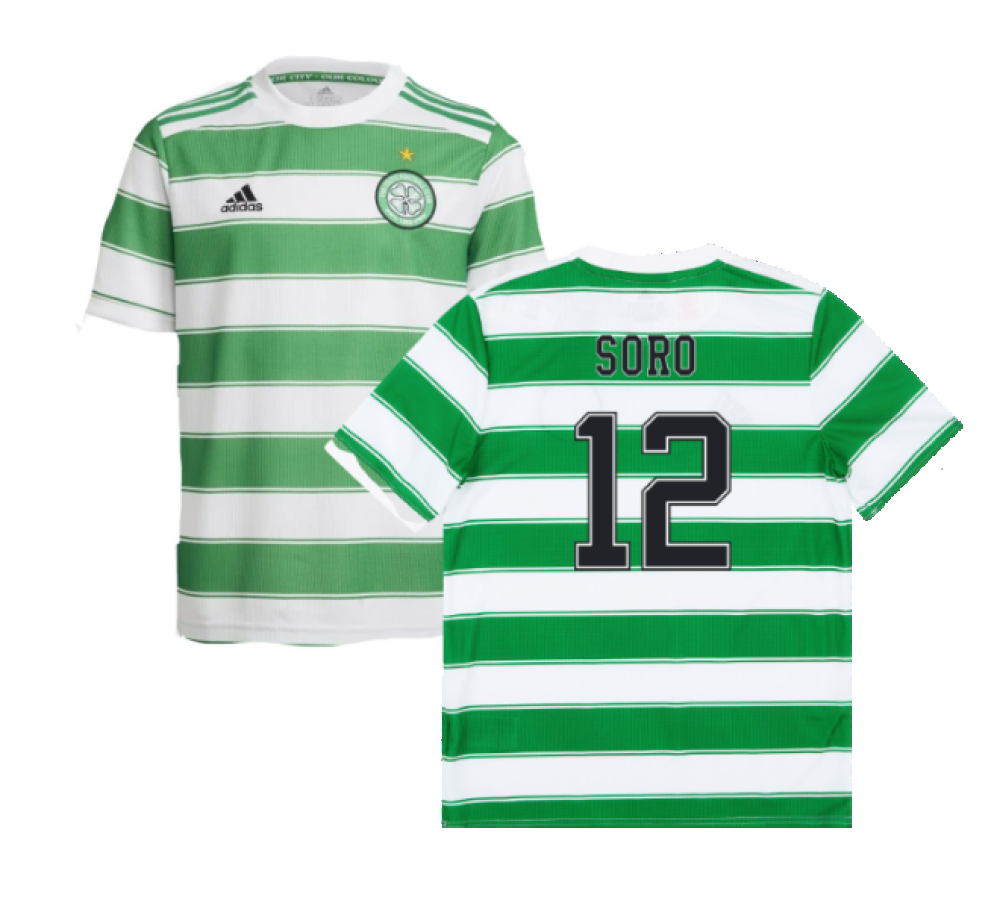 Celtic 2021-22 Home Shirt (Sponsorless) (L) (SORO 12) (Good)_0