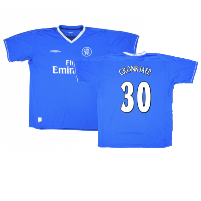 Chelsea 2003-05 Home Shirt (S) (Very Good) (Gronkjaer 30)