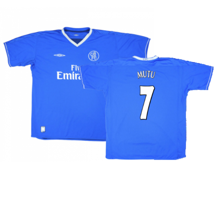 Chelsea 2003-05 Home Shirt (XXL) (Excellent) (Mutu 7)