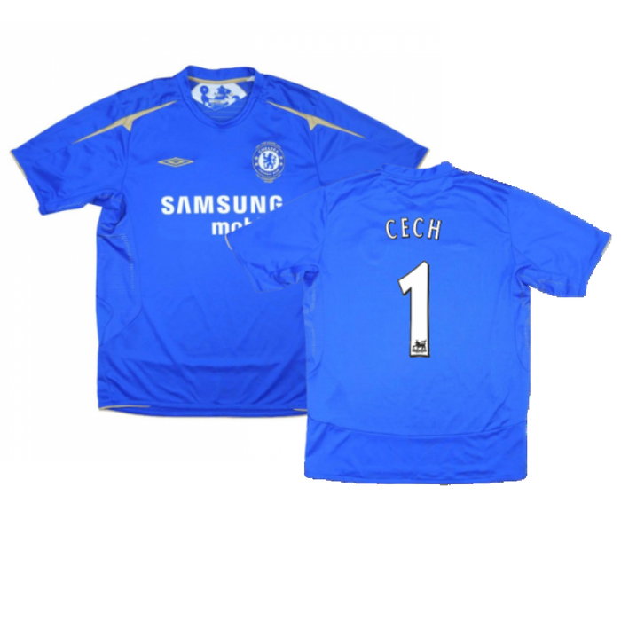 Chelsea 2005 06 Home XL Cech 1 Excellent Classic Football Kit
