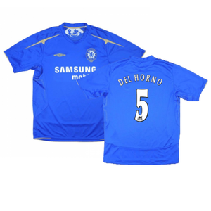 Chelsea 2005-06 Home (XL)  (Del Horno 5) (Excellent)_0