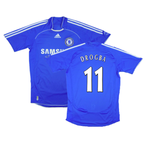 Chelsea 2006-08 Home Shirt (L) (DROGBA 11) (Very Good)_0