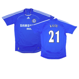 Chelsea 2006-08 Home Shirt (M) (Very Good) (Kalou 21)_0