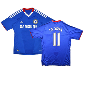 Chelsea 2010-11 Home Shirt (S) Ivanovic #2 (Excellent) (Drogba 11)_0