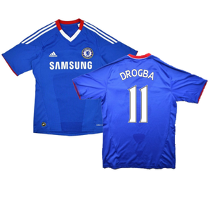 Chelsea 2010-2011 Home Shirt (XL) (Good) (Drogba 11)_0